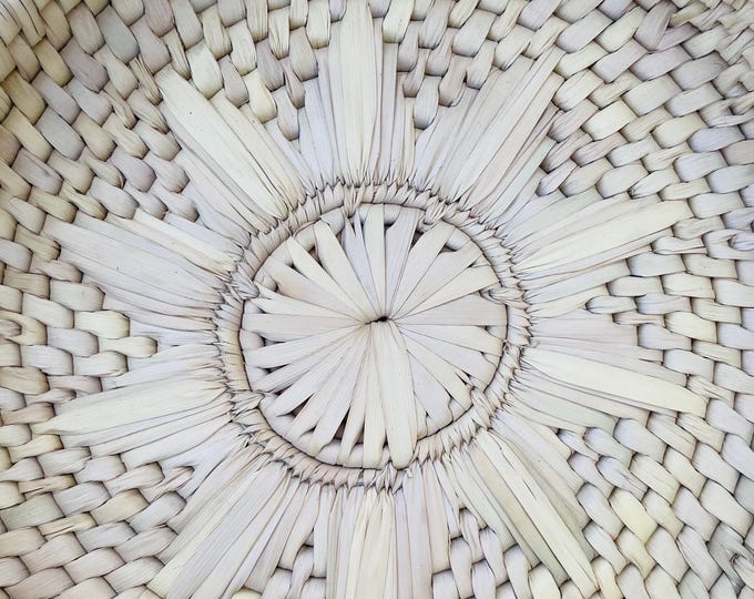 Handwoven Palm Leaf and Sea Grass Basket