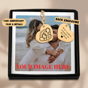 Llavero de corazón para el 30.º aniversario: regalo personalizado para celebrar el 30.º aniversario, recuerdo grabado personalizado para parejas, bodas o momentos importantes.