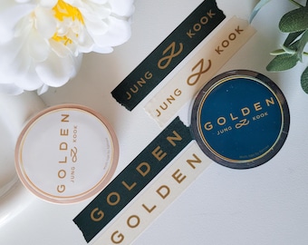 Cinta washi inspirada en “Golden” de JK Jungkook