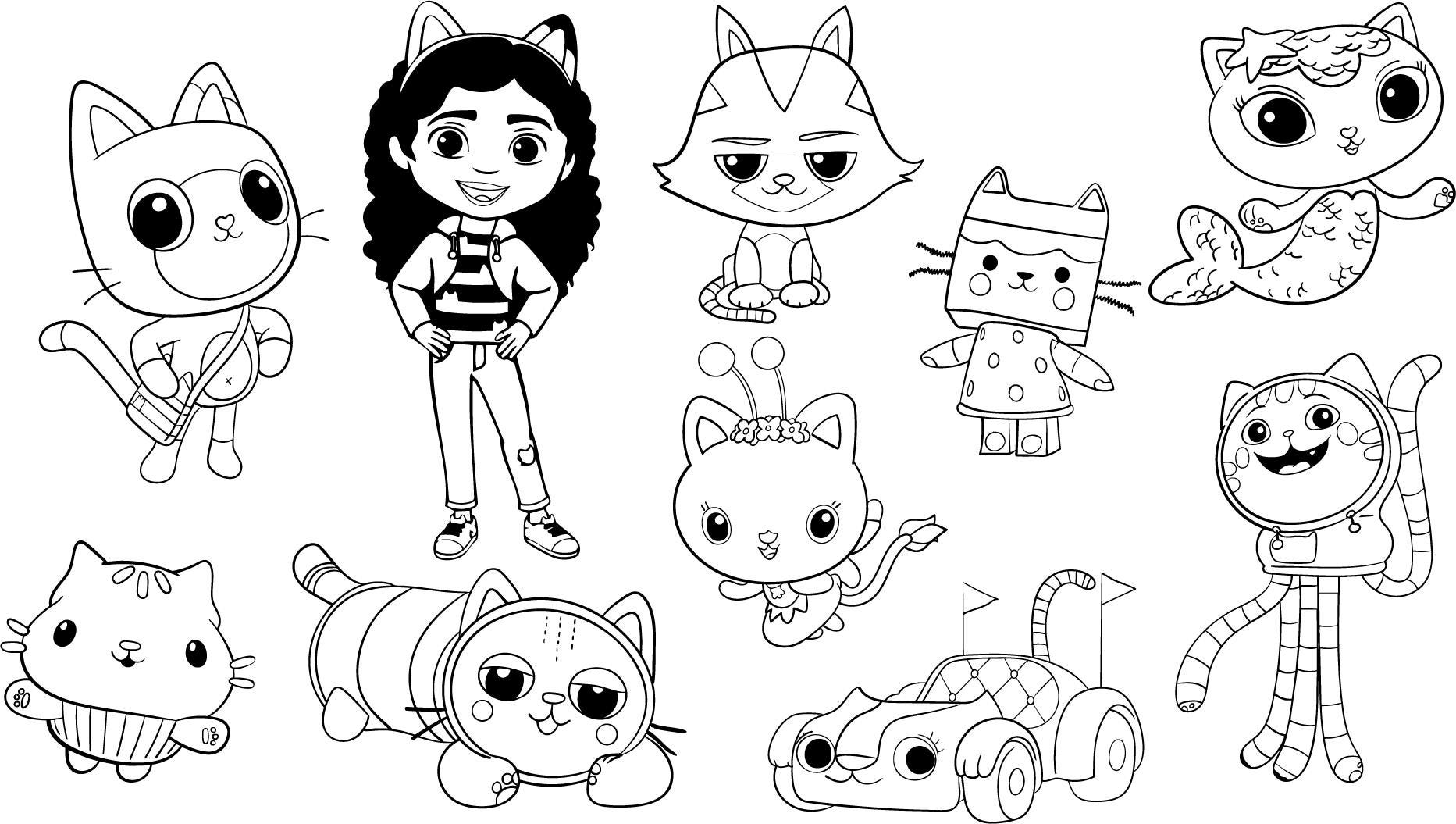 Gabby's Dollhouse All Characters SVG | Gabby's Dollhouse All Characters Cut File | Gabby's Dollhouse SVG | Gabby's Dollhouse Cut Files |