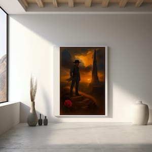 Dark Tower Roland Printable Wall Art | Gunslinger Fantasy Artwork