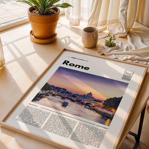 Stampa di Roma, Poster di Roma, Decorazione artistica da parete unica, Stampa artistica di Roma, Foto Italia A1/A2/A3/A4