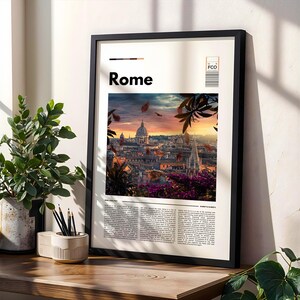 Stampa di Roma, Poster di Roma, Decorazione artistica da parete unica, Stampa artistica di Roma, Foto Italia A1/A2/A3/A4