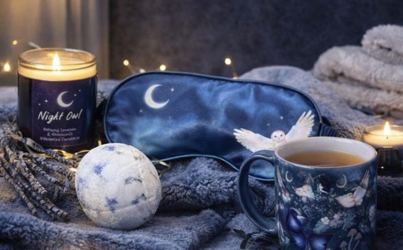 Lavender Relaxation Gift Set – Candle, Sleep Mask & Essential Oil image 1