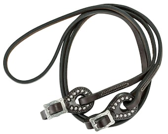 Harnais de course Martingale noir Hermann chêne cuir cheval
