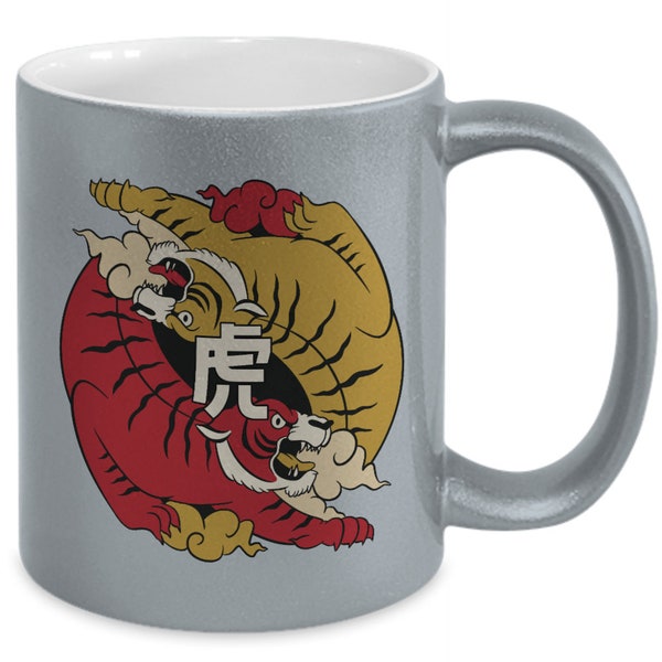 Ying Yang year of The Tiger  new year 2022 metallic mug Chinese New Year