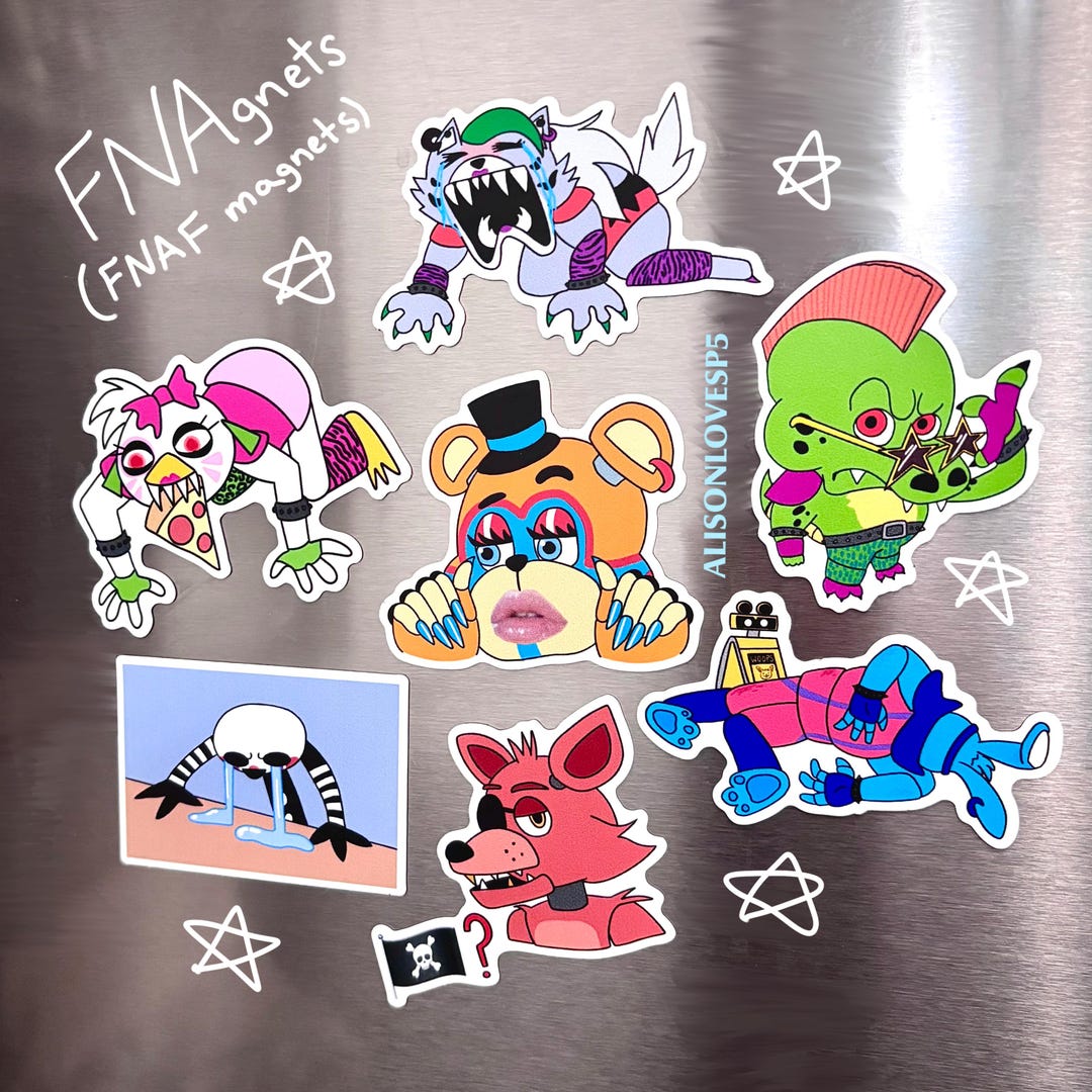 FNAF Magnets (fnagnets) / Five Nights at Freddys Freddy Fazbear Bonnie ...