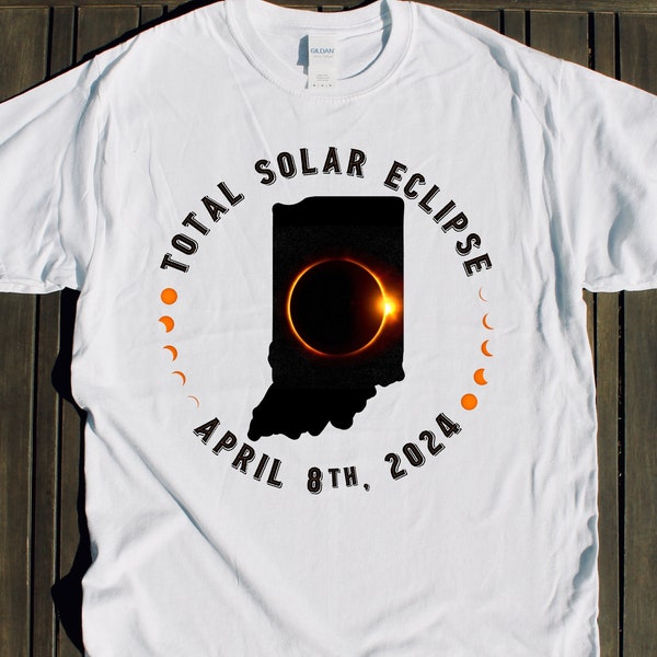 Solar Eclipse 2024 Indiana Tshirt Etsy