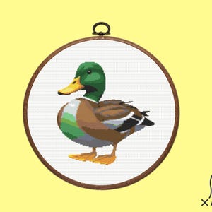 Mallard Duck Cross Stitch Pattern |  instant dowload