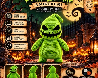Oogie Boogie haakpatroon, Jack Skellington, Nightmare Before Christmas haakwerk
