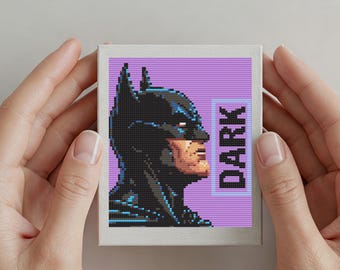 Hero Cross Stitch Pattern | Dark Knight Cross Stitch Pattern, instant download