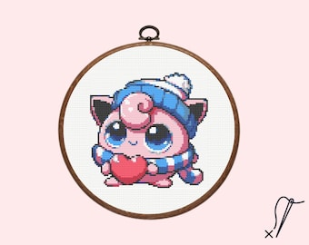 Jigglypuff kruissteekpatroon | Pokémon kruissteekpatroon, direct te downloaden als PDF