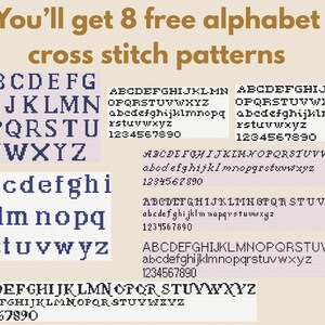 Birth Announcement Cross Stitch Pattern PDF | Space Sampler | DIY Baby Shower Easy Chart- instant PDF image 3