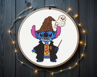 Patrón de punto de cruz Stitch / Patrón de punto de cruz Wizard, descarga instantánea en PDF