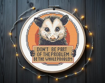 Kruissteekpatroon van een buidelrat | Be The Whole Problem, direct te downloaden als PDF