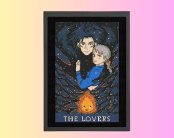 Anime Cross Stitch Pattern, instant PDF download