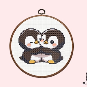 Penguin Cross Stitch Pattern | Cute Penguin Cross Stitch Pattern, instant dowload