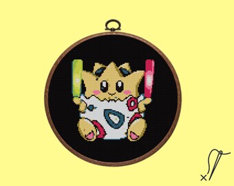 トゲピーのクロスステッチ図案 | ポケモンのクロスステッチ図案、PDFで