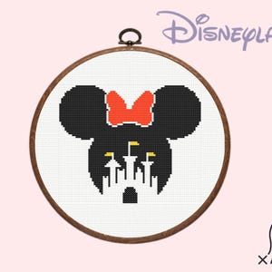 Wonderland Cross Stitch Pattern | Mickey Mouse Cross Stitch Pattern, instant dowload