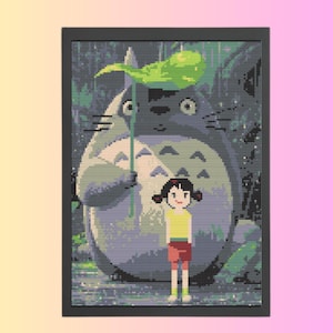 My Neighbor Totoro Cross Stitch Pattern |  Totoro Cross Stitch Pattern, Anime Cross Stitch Pattern, instant PDF download