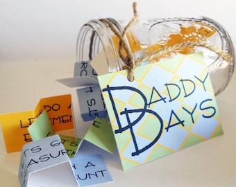 Date Jar for Daddy and Daughter or Father and Son Quality Time Activity Ideas | Perfect Father's Day Gift, Dad Gift | DIGITAL DOWNLOAD