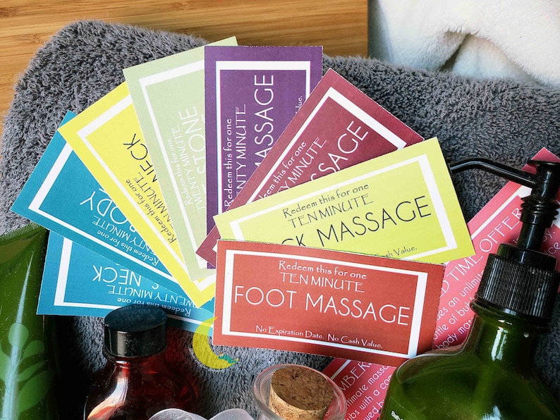 Massage Coupons Or Love Voucher Printable Love Coupon Or Etsy