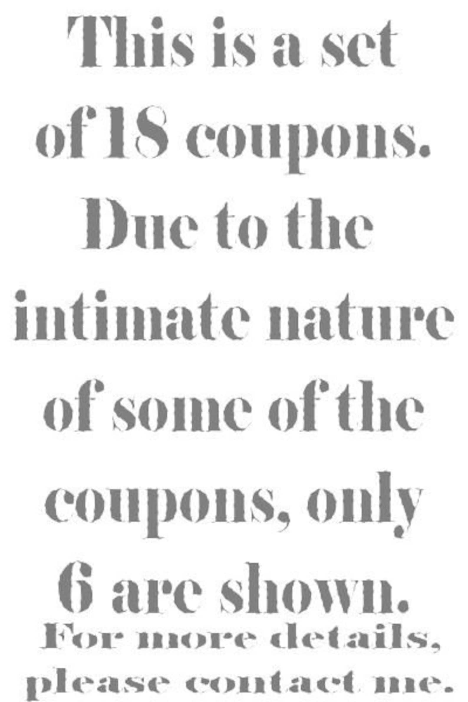 Bedroom Love Coupons for Him/for Her DIGITAL INSTANT DOWNLOAD Etsy