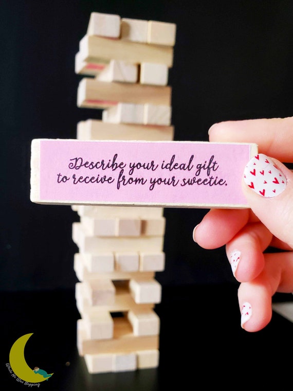 Tumbling Tower Diy Couple S Game Bedroom Game For Couples Date Night Box Couples Game Date Night Ideas Digital Download
