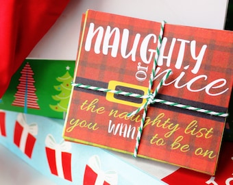 Naughty or Nice Love Coupons for Couples | Naughty Coupons for him/for her | DIGITAL DOWNLOAD