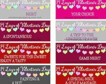 14 legt der Valentinstag - digitale Liebe Coupons - digitale sofortigen DOWNLOAD