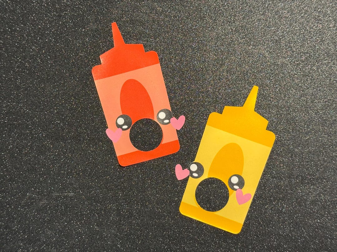 Ketchup and Mustard Stickers | Condiment Lover Gift | Condiments for ...