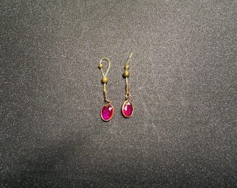 18K Vergoldete baumelnde Ni-Spitzen | Ovaler Anhänger | Nicht durchbohrter Schmuck | Diskrete Verpackung