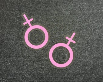 Venus Symbol Nipple Stickers | Feminist Body Art Decals | Made to Order | Discreet Packaging