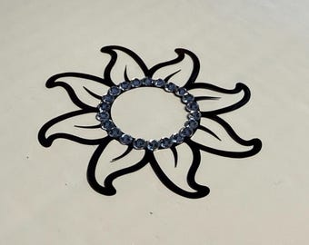 Body Pasty con fiori di strass: gioielli per il corpo per festival Rave / confezione discreta