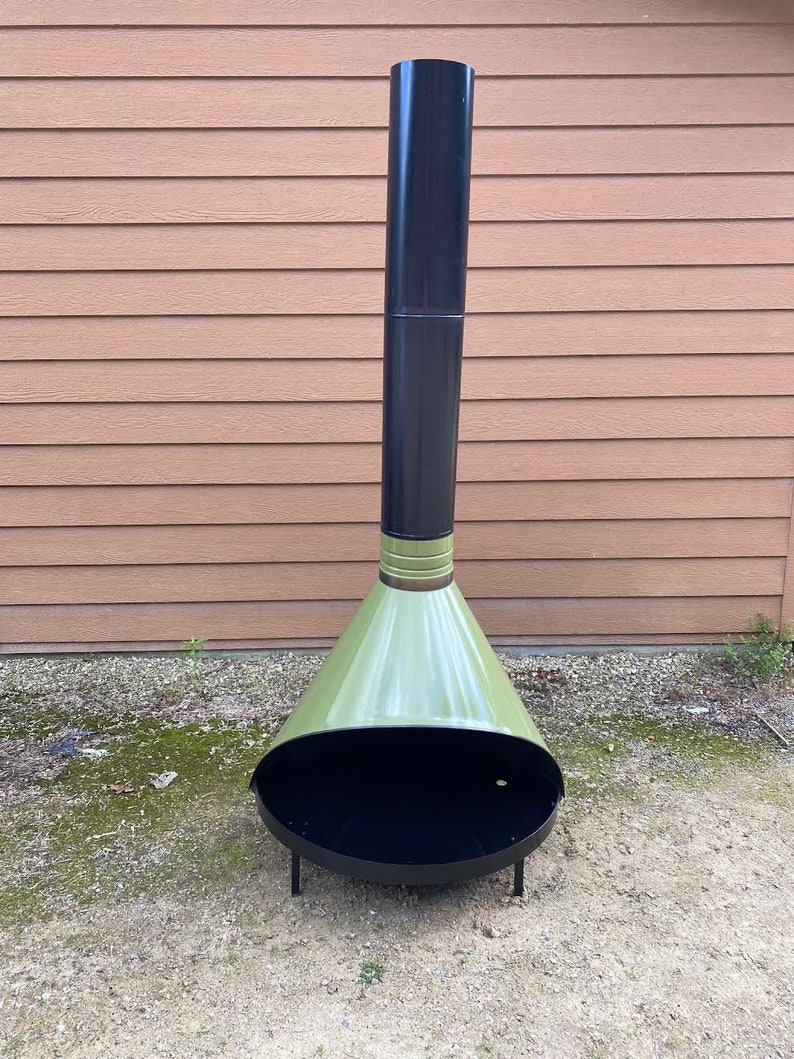 Vintage Preway Fireplace and Pipe Avocado Green Free Shipping Etsy