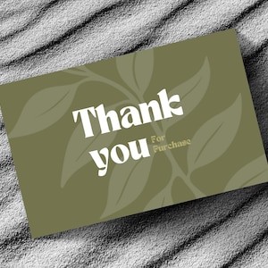 Bearbeitbare Geschäft Dankeskarten, kleine Unternehmen Danke für Ihre Bestellung druckbare Postkarte Vorlage, Canva Vorlage Bestellung Paket Beilage