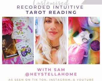 45Min Custom TAROT CARD READING For Life, Love + Career | Recorded Using Tarot, Oracle, Divination Dice & Intuition - Add Questions @ Cart