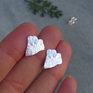 Ivy Earrings, Ivy Studs, Nature Inspired Earrings, Real Leaf Earrings, Botanical Earrings, Plant Earrings, Ivy Jewelry, Gift for Her