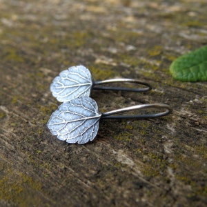 Real Leaf Earrings, Forest Earrings, Real Flower Jewelry, Witchy Jewelry, Girlfriend Gift