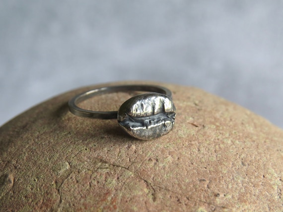 シルバーコーヒービーンリング、コーヒーリング、コーヒージュエリー