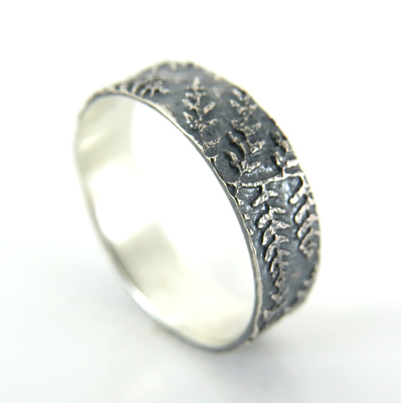 Plant Ring Fern Ring Witchy Jewelry Bohemian Rings Silver Rustic Woodland Ring