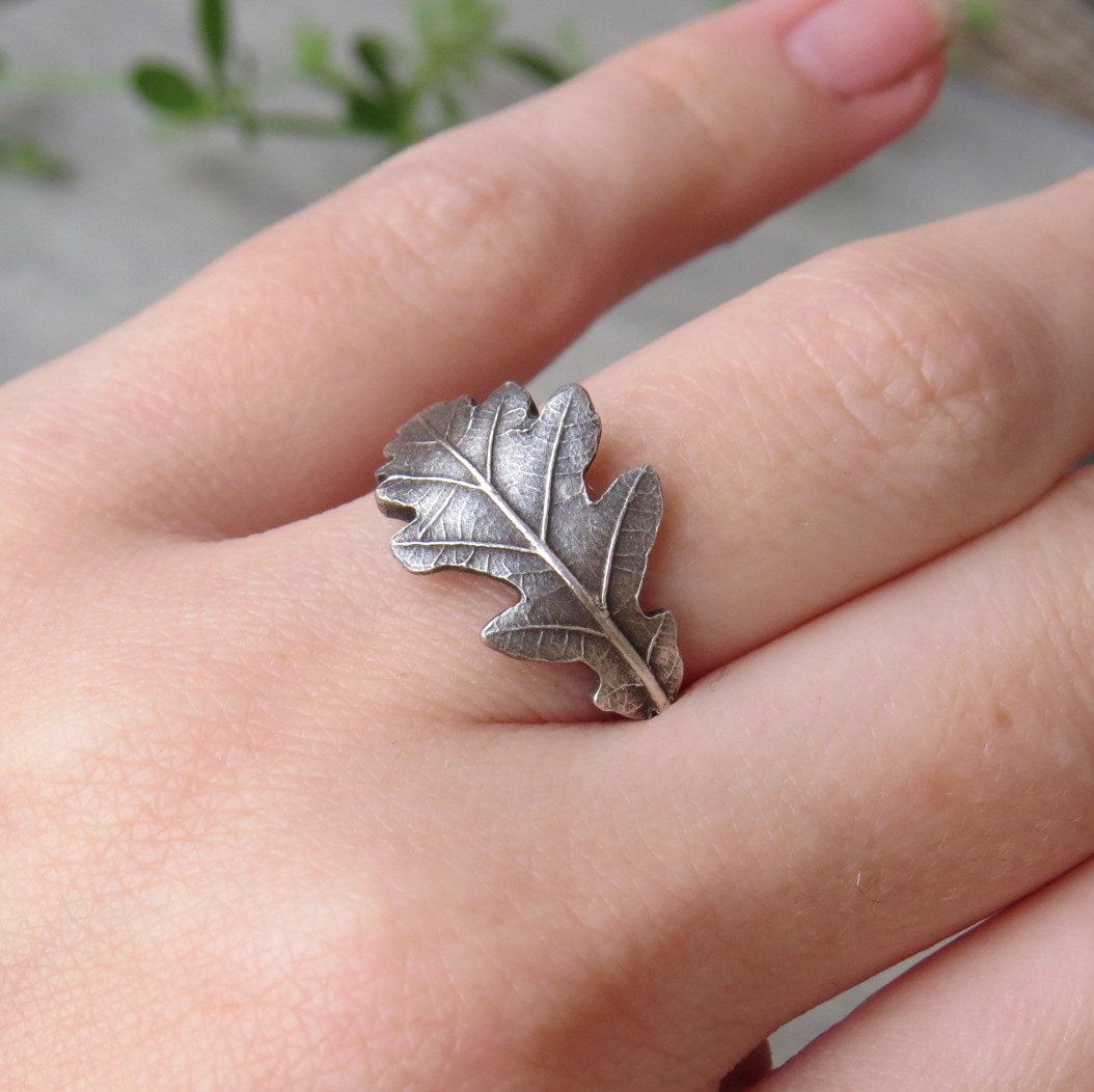 Oak leaf ring discount