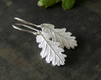 Oak Leaf Earrings, Real Leaf Earrings, Witchy Earrings, Magical Jewelry, Witchcraft Jewelry, Gift for Her