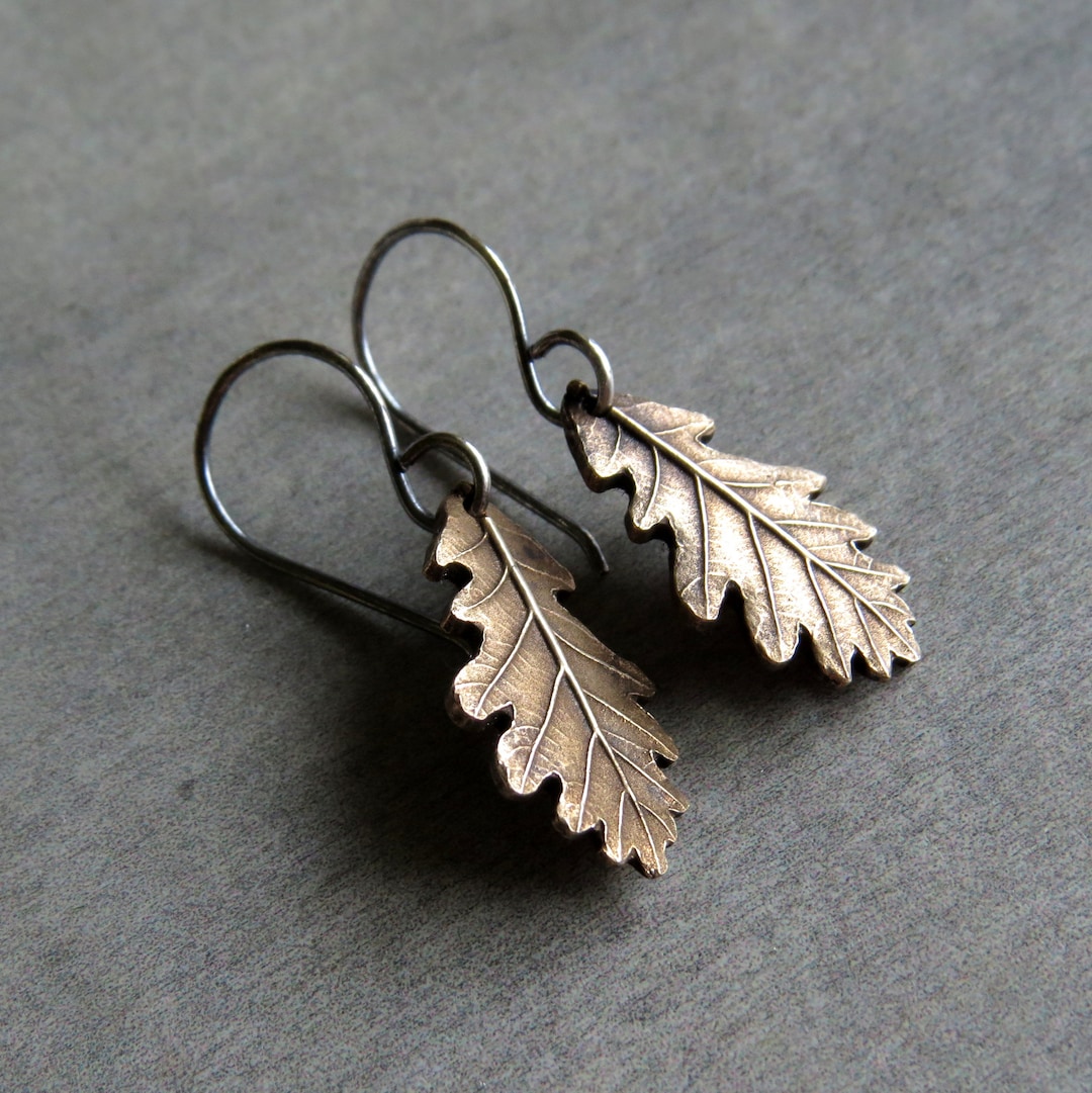 Capucine De Wulf Forest Walk Oak Leaf Earrings - Teak main image 1