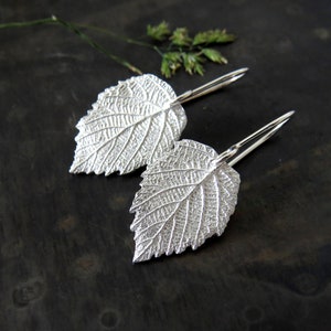Real Leaf Earrings, Beech Leaf Earrings, Woodland Earrings, Real Flower Jewelry, Witchy Jewelry