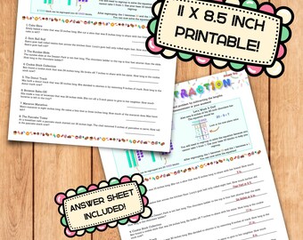 Zoete aftrekking: eenvoudige wiskundige opgaven