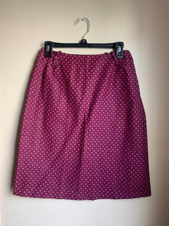 60’s Purple Flower Skirt