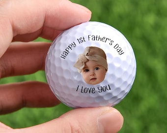 Pelota de golf para papá, pelotas de golf personalizadas, pelotas de golf para el primer día del padre, regalos para el día del padre, mejor papá según el par, regalo para papá primerizo, regalo de golf, regalo para papá