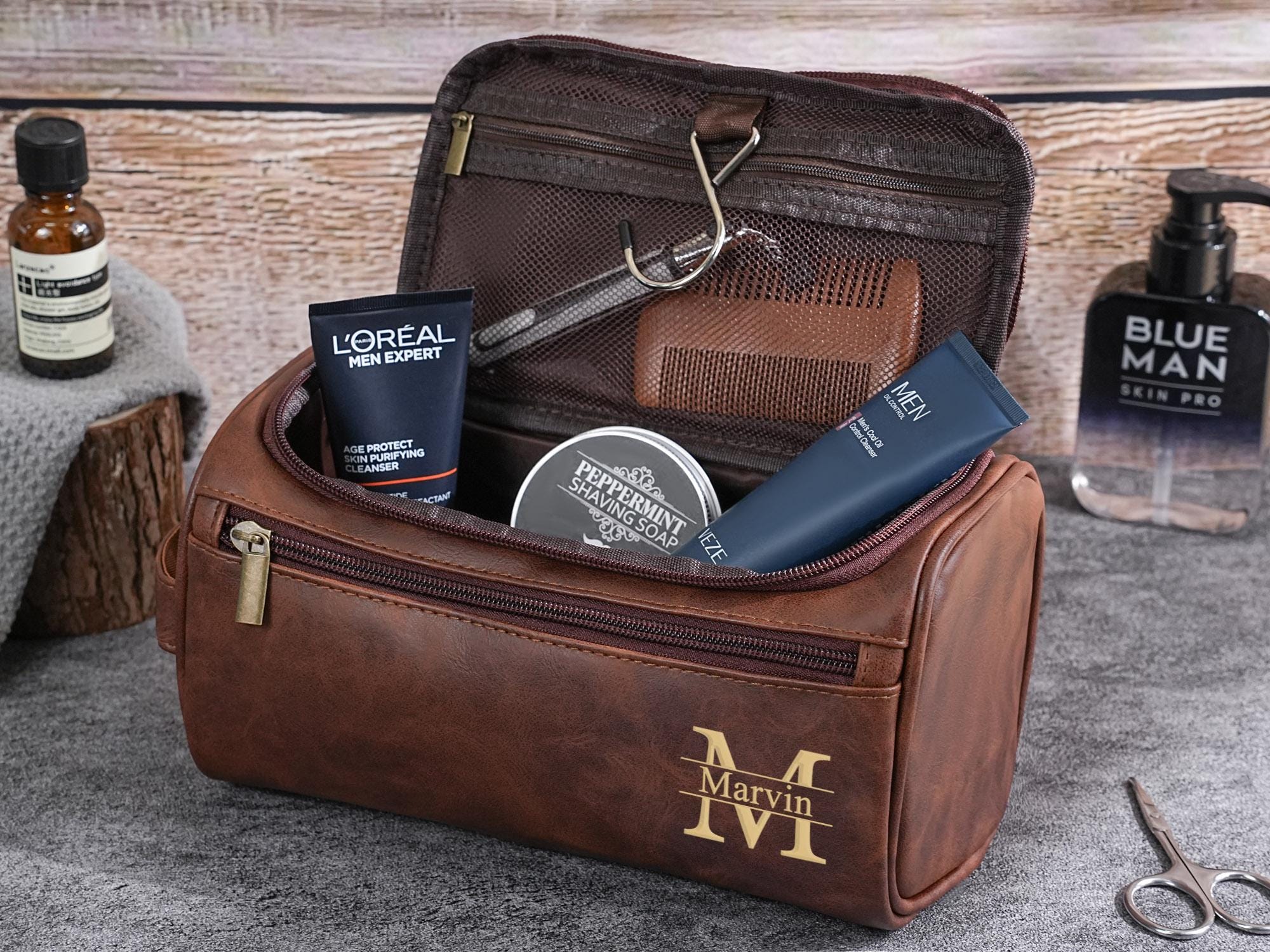 Man Company Men's Grooming Kit Bag Luxury Men's Toiletries - Main Image