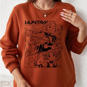 demon hunters tee, kpop necklace,  k-pop merch, demon hunter sticker, jinu sweatshirt, rumi bracelet, saja girls pin, huntrix merch,  anime lover gifts, anime T-shirt design,  hunter movie shirt, Demon tiger png, saja boys fan gifts, anime lover gifts